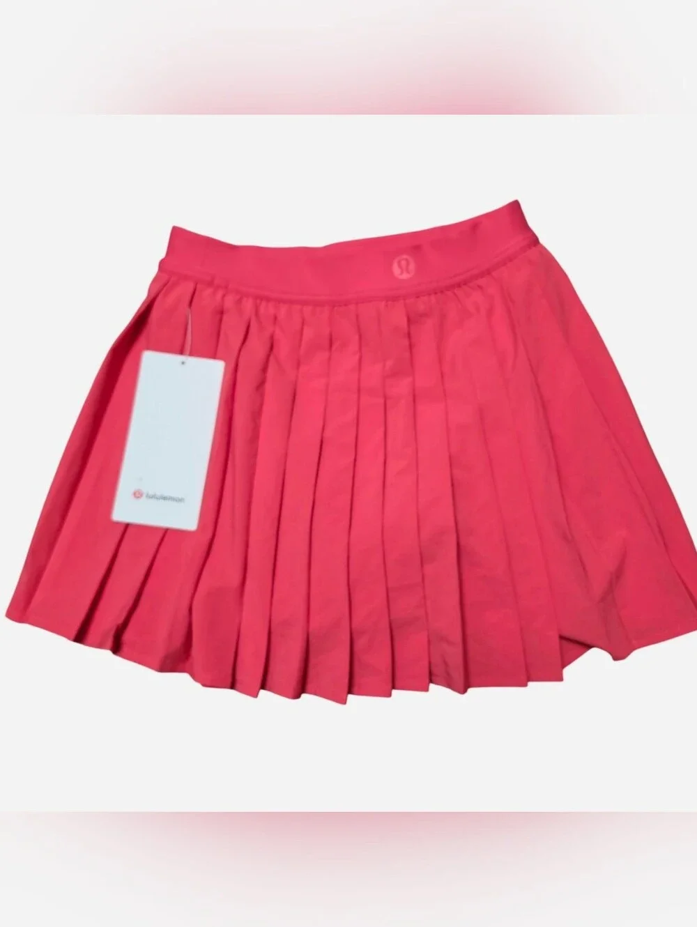 lululemon athletica Cherry Pink Pleated Skater Skirt